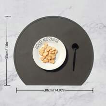 1 szt. silikonowa podkładka półokrągła, silikonowa podkładka termoizolacyjna Morandi Color, mata na stół do jadalni, podkładka pod miskę, uchwyt na garnek