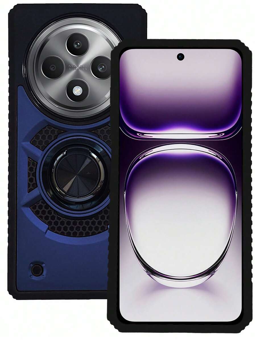 HEAVY DUTY RING CASE OR CLIP FOR OPPO RENO 12F 5G - Blue - View 1