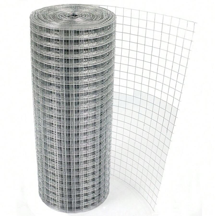 8M Welded Wire Mesh Galvanised Fence Aviary Rabbit Hutch Chicken Pet Fencing - Grey - View 1
