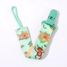1 Dây chuyền núm vú giả họa tiết hoa hai mặt cho bé, dây đeo đồ chơi mọc răng cho bé, vòng cổ chống rơi - Nhiều màu - Xem 5