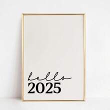 6 件套，新年快乐壁画，黑色和金色海报印刷，2025 年新年帆布图案，适合新年礼物、卧室装饰美学、客厅装饰、办公室装饰、厨房装饰、浴室装饰、节日装饰，无框 - 彩色 - 查看 29