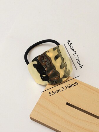 1 st/set guldfärgade metall geometriska dekor hårsnoddar, lyxig hästsvanshållare för kvinnor, metalliska guld hårsnoddar, moderna hästsvansaccessoarer, guld minimalistiska håraccessoarer, bröllopshårsnodd, present till henne, guldfärgade hårhuvudbonader hårsnoddar hästsvanshållare hårsnoddar hårrep, hårnålar