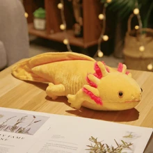 Gran almohada de peluche de ajolote, juguetes de peluche de animales Kawaii, peluches de ajolote rosa, peluches blandos, almohada de peluche suave para regalos de festivales, decoraciones romanas, almohada enorme, almohada de elefante, sudadera con capucha de ajolote