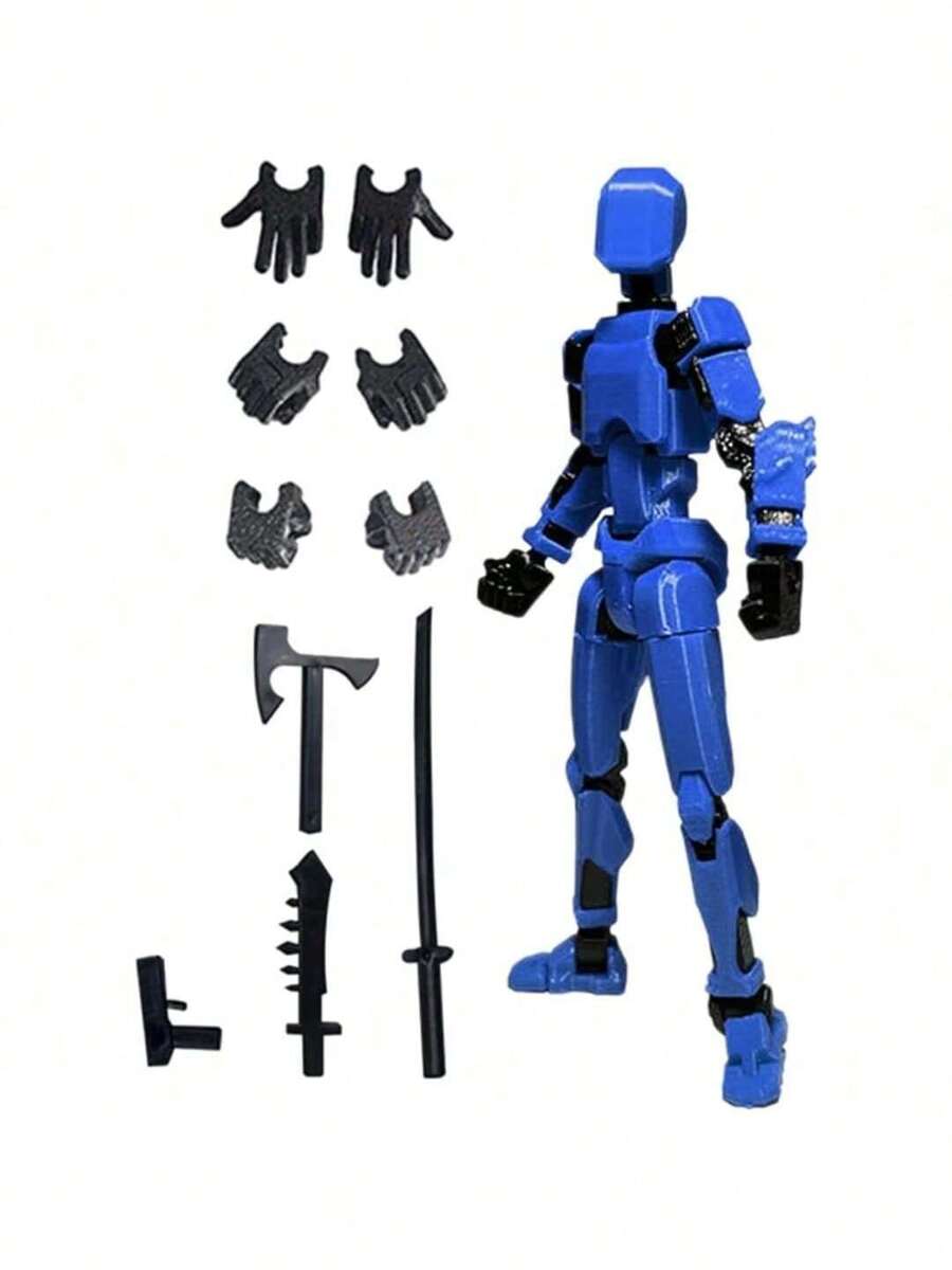 1Figuras Articuladas Robots Dummy 13 Armada Con Rayo 3d - Azul Marino - Ver 1