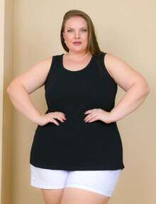 Women's Plus Size Wide Strap Tank Top Kit With 4 Pcs. In Viscolycra Sizes G1 To G5 Lightweight Fabric, Great Fit, Assorted Colors. - 彩色 - 查看 2