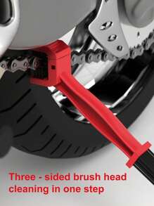 1pc Bicycle Chain Three-sided Cleaning Brush