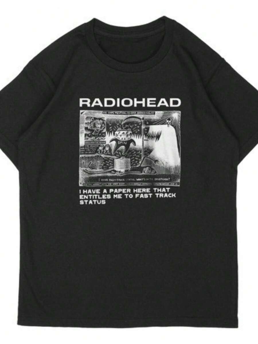 Volcano Erupts Sound Band Album Basic T-Shirt - 黑色 - 查看 1