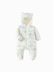 Balabala 婴儿轻便羽绒连体衣男孩和女孩 2024 年冬季服装