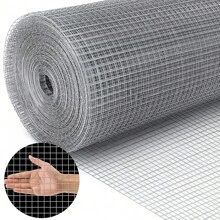 8M Welded Wire Mesh Galvanised Fence Aviary Rabbit Hutch Chicken Pet Fencing - Grey - View 2