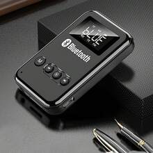 蓝牙5.0发射器接收器，2合1蓝牙无线音频适配器，带LED显示屏，适用于电视/电脑/有线扬声器/耳机/汽车免提通话，可直接播放TF卡 - 彩色 - 查看 7