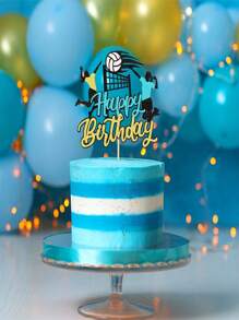 Volleyball Themed Cake Decorations For Birthday Cakes - Many - View 9
