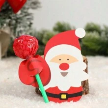 50 piezas Tarjetas de papel de Navidad, Tarjetas de papel con dibujos de Papá Noel, Tarjetas de papel con piruleta, Bolsas de regalo con pingüinos y muñecos de nieve, Decoración para fiesta de Año Nuevo, Fiesta de cumpleaños, Decoración de regalo, Tarjetas para insertar en decoración de fiesta, Decoración de Año Nuevo 2026