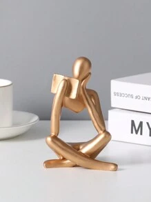 1 件北欧风格奢华树脂抽象人物阅读书桌面装饰装饰品最佳
