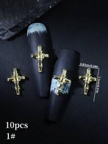 Vàng Bạc Sang Trọng Chữ Thập Móng Tay Bùa Móng Tay Đính Đá Rhinestones 10 Chiếc 3D Hợp Kim Trang Trí Nghệ Thuật Làm Móng Tay DIY Quà Tặng Năm 2025 Cho Các Cô Gái Đá Quý Làm Móng Tay Vật Dụng Làm Móng Tay Cho Phụ Kiện DIY Đa Năng Trang Trí Móng Tay Giày Dép Quần Áo Túi Đồ Thủ Công Thêm - Nhiều màu - Xem 9