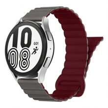 Silicone Magnetic Watch Bands Compatible With Samsung Galaxy Watch 6/5/4 Band 40mm 44mm/Watch 6 Classic Band 43mm 47mm/Watch 5 Pro 45mm/Watch 4 Classic, 20mm 22mm Silicone Magnetic Sport Strap For Women Men - 20mm - View 21