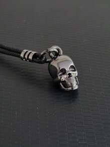 Silver Skull Necklace Silver Skull - Rock Style Accessory - Bạc - Xem 1