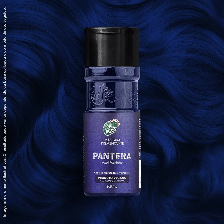 Kamaleão Color Toning Pigment Mask 100ml - Panther (Xanh hải quân) - Xem 1