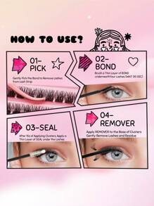 RITALASH RITALASH 40pcs 72pcs Cluster Lash DIY 6 Styles Eyelash Extensions D Curl Long Individual Lashes Mixed Tray Lash Clusters Extensions DIY Cluster Lash At Home