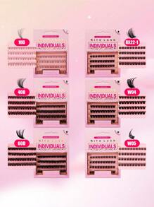 RITALASH RITALASH 40pcs 72pcs Cluster Lash DIY 6 Styles Eyelash Extensions D Curl Long Individual Lashes Mixed Tray Lash Clusters Extensions DIY Cluster Lash At Home