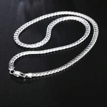 50cm 925 Sterling Silver Luxury Brand Design Noble Necklace Chain For Woman Men Fashion Wedding Engagement Jewelry