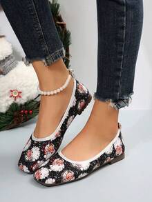 2024 新款女士帆布一脚蹬鞋，透气防滑软底休闲时尚运动鞋，适合春秋季节 - 黑色 - 查看 6