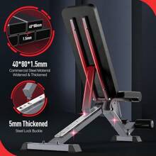 JOROTO MD60 Adjustable Weight Bench - 800 Pounds Capacity For Full Body Workout - 1 - View 3