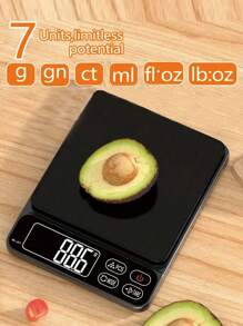 1PC Multi-Purpose Kitchen Food Digital Scale, Small Stainless Steel Coffee Kitchen Scale, 3kg Libra Type Kitchen Scale, Convertible Multiple GGNCFTFL . Oz LB: Oz, Mini-Food Scale, Professional Electronic Jewellery Scale, Backlit Liquid Crystal Display, For Home Cooking Scales, Travel, Food, (No Battery)