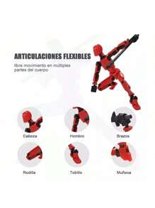 1Figuras Articuladas Robots Dummy 13 Armada Con Rayo 3d - Azul Marino - Ver 4