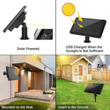 Solar String Lights, Shatterproof LED Festoon Lights For Outdoors, 3 Modes & Waterproof Garden Lights For Party, Patio, Yard, & Holiday Decor - Black - View 5