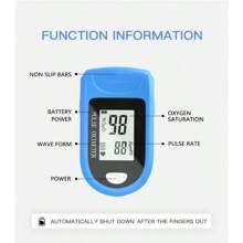 1pc Finger Pulse Oximeter Larger Display Blood Oxygen Monitor Fingertip Pulse Oximeter, Batteries Not Included