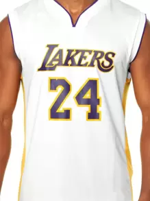 Laker's 24 Basketball Tank Top - White - View 1