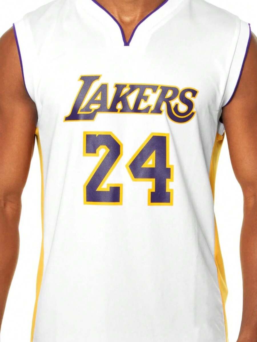 Laker's 24 Basketball Tank Top - White - View 1