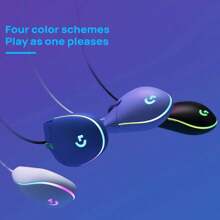 Logitech Wired Mouse G102 Mechanical Gaming Lightweight RGB Streamer Light Effect Portable Classic Design Comfortable Grip Suitable For Small And Medium Hands White - White - View 8