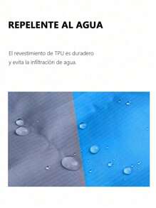 Portátil Alfombra de playa 140 * 200 CM alfombra exterior a prueba de arena y humedad, alfombra de picnic, alfombra de piso impermeable, mini sofá plegable de luz para acampar, manta, alfombra de piso de tienda - Azul - Ver 5