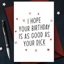 1 stuk grappige verjaardagskaart voor vriend - hilarisch cadeau voor echtgenoot - voor hem - uniek cadeau voor partner - voor koppel - ondeugende verjaardagskaart voor mannen sexy cadeau, terug naar school, schoolbenodigdheden