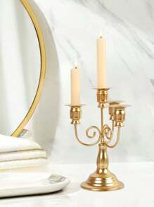 1PC Elegante ijzeren kaarsenhouder voor eettafel - Vintage middelpunt, decoratieve kaarsenstandaard - kaarsenhouder voor bruiloft, dineren, feest, houder voor bruiloft, woondecoratie, vakantiefeestdecoratie, kamerdecoratie, geschenken