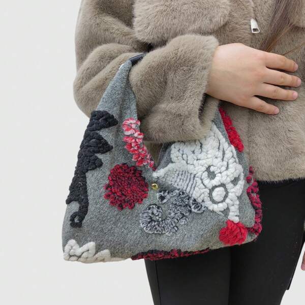 Bolsa De Ombro Feminina De Lã De Cordeiro De Inverno Com Cor Contrastante Simples E Alça Superior, Colorida E Moderna, Grande Capacidade, Bolsa Tote Para Adolescentes, Meninas, Mulheres, Estudantes Universitárias