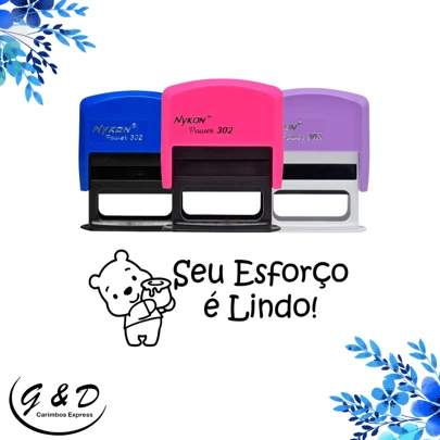 Carimbos Pedagógicos Para Professores Nykon 302 - Medida 14x38