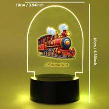 1pc Custom Cartoon Cape Boy 3D Led Night Light, Custom Super Hero, Custom Car, Custom Giant Wheel 3D Led Night Lamp, Color Changing Bedroom Manga Anime Figure Night Lights Gift,Christmas Gift Supplies