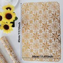 4 件欧式 PVC 餐垫、桌垫装饰 - 彩色 - 查看 5