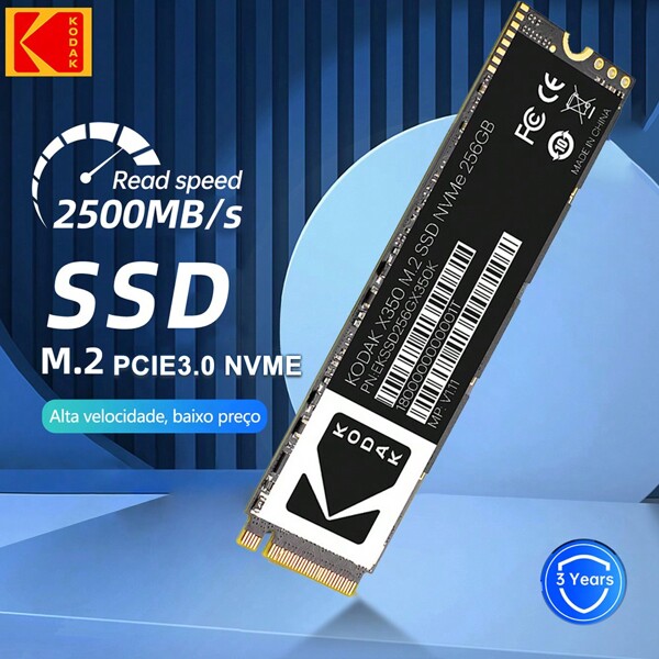 Kodak Kodak M2 SSD 2TB NVME M.2 2280 PCIe3.0x4 Internal Solid State Drive 256GB 512GB 1TB Gen3 High Speed Hard Disk For Laptop Desktop Game