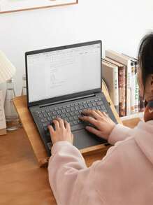 1 Peça Suporte de Leitura Multifuncional de Bambu, Suporte para Livro, Caderno e Laptop para Estudantes, Escritório, Exames