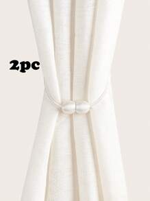 1 cái/2 cái/4 cái Dây buộc rèm cửa hình tròn tối giản từ tính, nhiều màu sắc và kích cỡ, thích hợp để cố định rèm cửa - Kiểu dây lúa mì - Xem 22