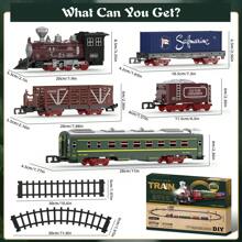 Electric Train Toys For Toddler Toys, Train Railway With Lights And Sound, Party Favors, Model Trains For 3 4 5 6 7 8+ Years Old Boys Girls For Holiday Birthday Gifts - Train Set - View 7