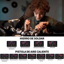 Estación De Cautín Tipo Lápiz Pistola De Calor 2 En 1 - Tipo de Enchufe A USA (110-127V) - Ver 9