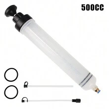 Fuel Transfer Filling Syringe Injecting Pump Suction Vacuum Car Oil Fluid Extractor Manual 200cc 500cc Brake Liquid - White - View 8