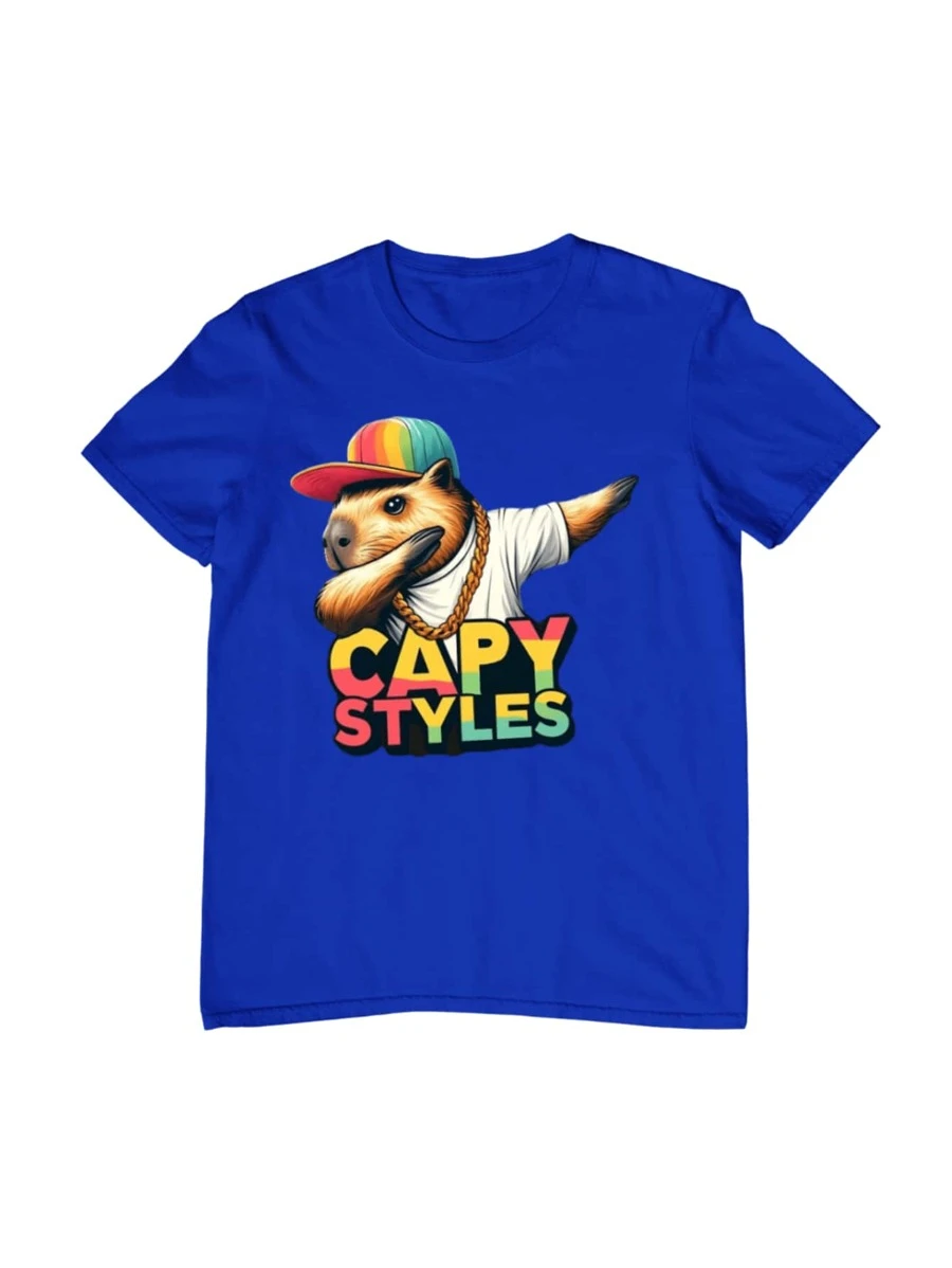 T-Shirts CAPY STYLES - Màu xanh lam - Xem 1