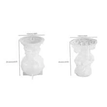 Khuôn nến sáp hoa hồng đầu lâu, Khuôn bóng ma pha lê, Khuôn nến bóng đầu lâu 3D, Khuôn silicon nhựa để làm hương liệu thủ công, Xà phòng, Đất sét, Khuôn bóng ma thạch cao, Khuôn thủ công sáp nến - trắng - Xem 2