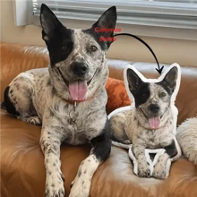 Personalized Custom Pet Pillow, Pet Toy Photo Pillow - The Perfect Choice For Personalized Styling, Home Decoration, And Gifts, Double-Sided Printing GiftFather's Day, Mother's Day, Halloween, Christmas, Christmas Eve, Valentine's Day, White Day, Birthday, Personalized Day, Soldiers' Day Of Remembrance, Thanksgiving, Easter, April Fool's Day, Carnival, Labor Day, White Friday, National Day, Pentecost, Belat Night Ideal Gift,Christmas Gift Supplies - Multicolor - View 2