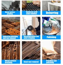 6" Wire Wheel Grinder Bench Grinding Grinder Wire Brush Fine With Reducers - one-size - View 7